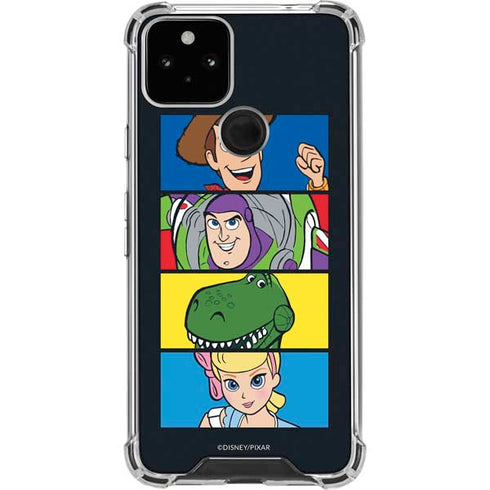 Disney Toy Story Character Grid Google Pixel 5 Clear Case